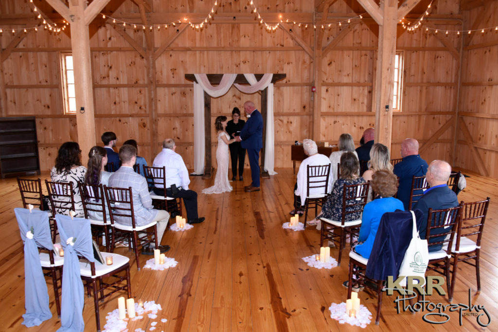 An instant wedding at the barn at Pleasant Acres Calvert County Maryland